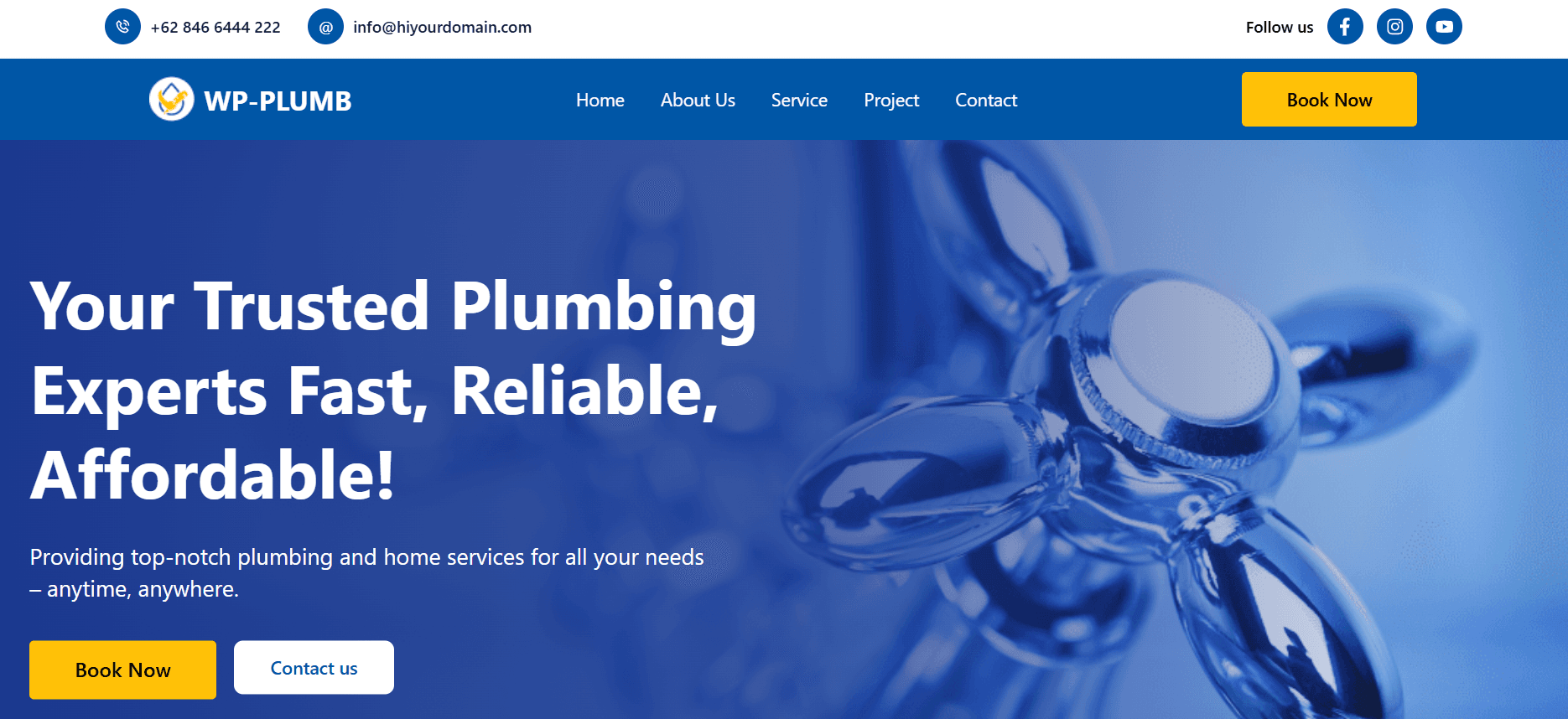 WP-Plumb — Plumbing Services Website
